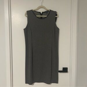 RALPH LAUREN Elegant Gray Sleeveless Dress - XL Excellent Condition